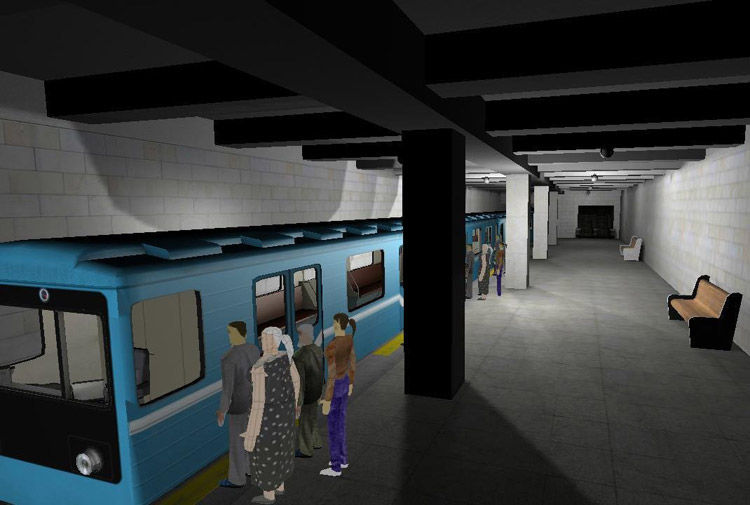 虚拟动车地铁