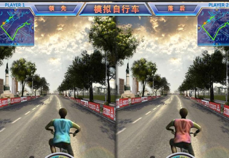 甘肃兰州奇影幻境模拟自行车.jpg